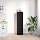 vidaXL fekete tölgy szerelt fa magasszekrény 29,5x34x119,5 cm