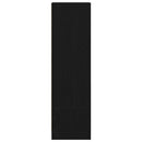 vidaXL fekete tölgy szerelt fa magasszekrény 29,5x34x119,5 cm