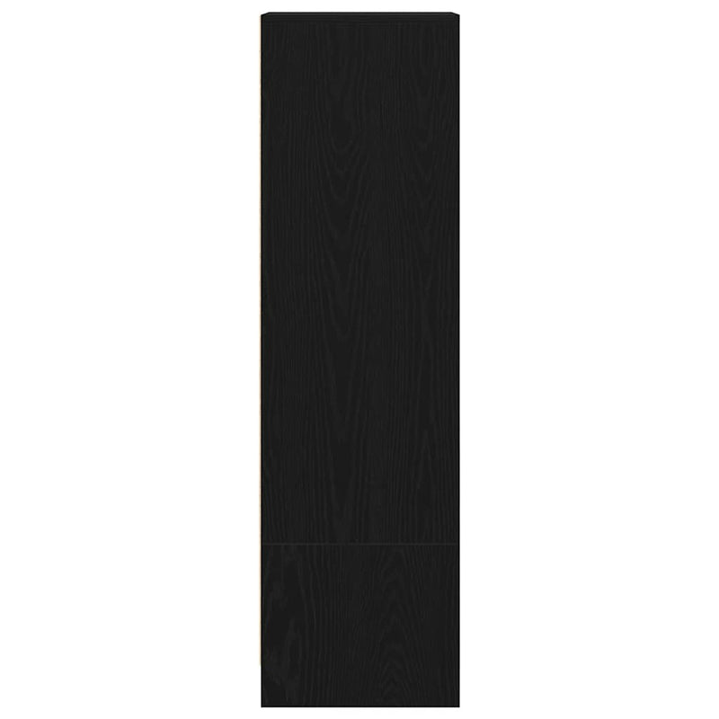 vidaXL fekete tölgy szerelt fa magasszekrény 29,5x34x119,5 cm