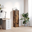 vidaXL füstölt tölgy szerelt fa magasszekrény 29,5x34x119,5 cm