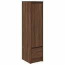 vidaXL barna tölgy szerelt fa magasszekrény 29,5x34x119,5 cm