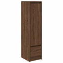 vidaXL barna tölgy szerelt fa magasszekrény 29,5x34x119,5 cm