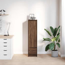vidaXL barna tölgy szerelt fa magasszekrény 29,5x34x119,5 cm