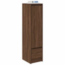 vidaXL barna tölgy szerelt fa magasszekrény 29,5x34x119,5 cm