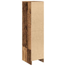 vidaXL antik fa színű szerelt fa magasszekrény 29,5x34x119,5 cm