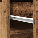 vidaXL antik fa színű szerelt fa magasszekrény 37,5x35x180 cm