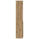 vidaXL kézműves tölgy színű szerelt fa magasszekrény 37,5x35x180 cm