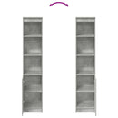 vidaXL betonszürke szerelt fa magasszekrény 37,5x35x180 cm