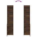 vidaXL barna tölgy színű szerelt fa magasszekrény 37,5x35x180 cm