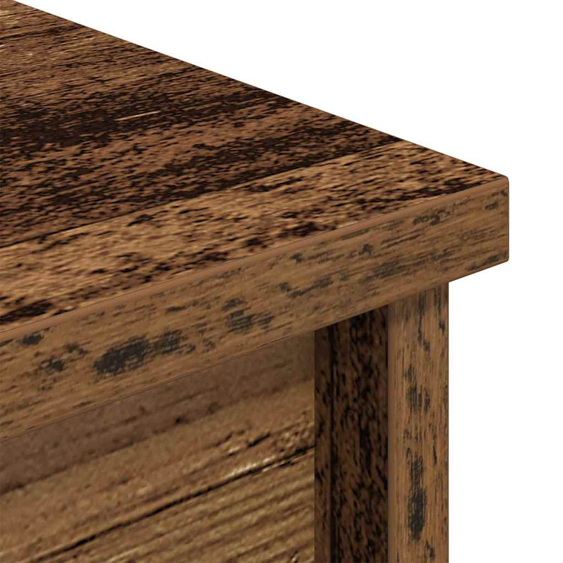 vidaXL antik fa színű szerelt fa magasszekrény 37,5x35x180 cm