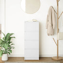 vidaXL fehér szerelt fa tálalóasztal 37,5x35x99 cm