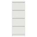 vidaXL fehér szerelt fa tálalóasztal 37,5x35x99 cm