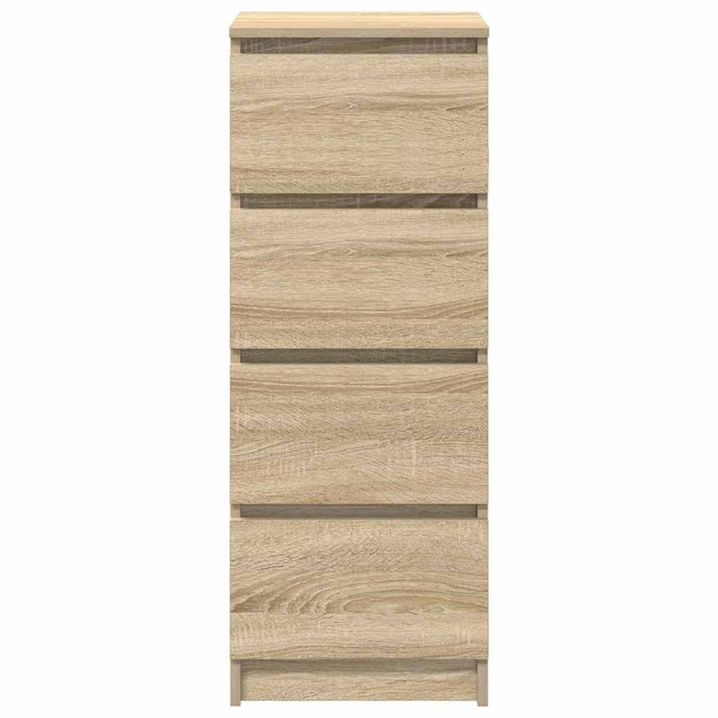 vidaXL sonoma tölgy színű szerelt fa tálalószekrény 37,5x35x99 cm