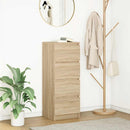 vidaXL sonoma tölgy színű szerelt fa tálalószekrény 37,5x35x99 cm