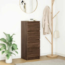 vidaXL barna tölgy színű szerelt fa tálalószekrény 37,5x35x99 cm