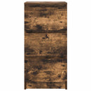 vidaXL füstös tölgy színű szerelt fa tálalószekrény 37,5x35x76 cm