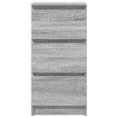 vidaXL szürke sonoma színű szerelt fa tálalószekrény 37,5x35x76 cm