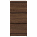 vidaXL barna tölgy színű szerelt fa tálalószekrény 37,5x35x76 cm