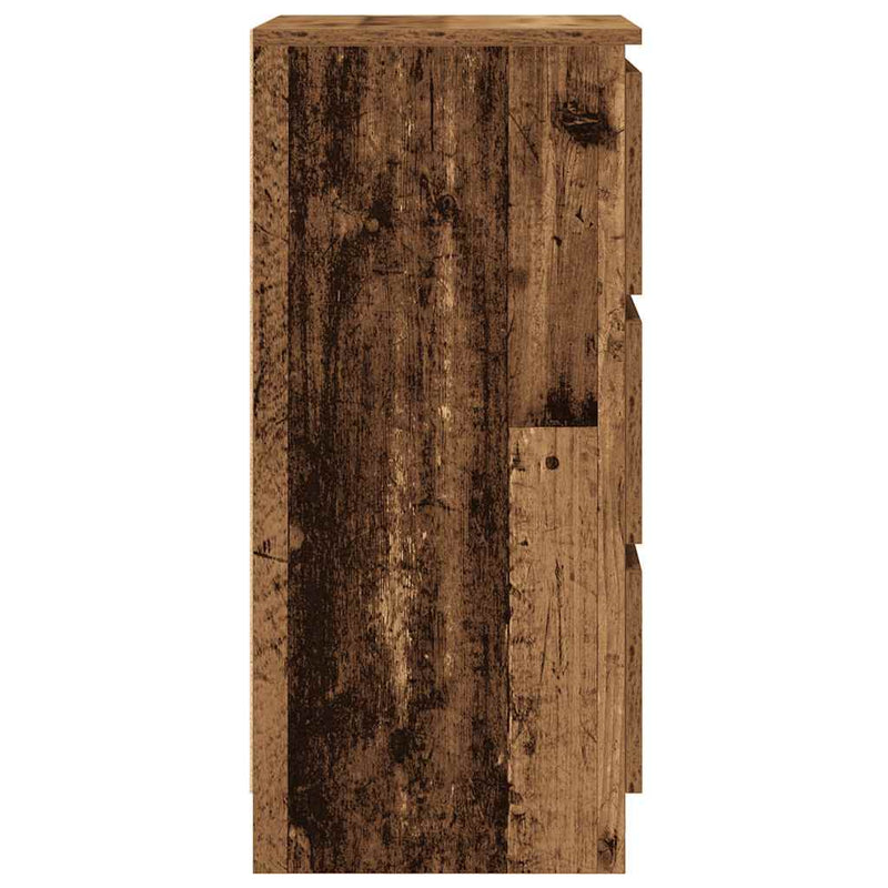 vidaXL antik fa színű szerelt fa tálalószekrény 37,5x35x76 cm