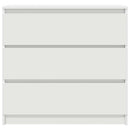 vidaXL fehér szerelt fa tálalószekrény 80x35x76 cm