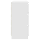 vidaXL fehér szerelt fa tálalószekrény 80x35x76 cm