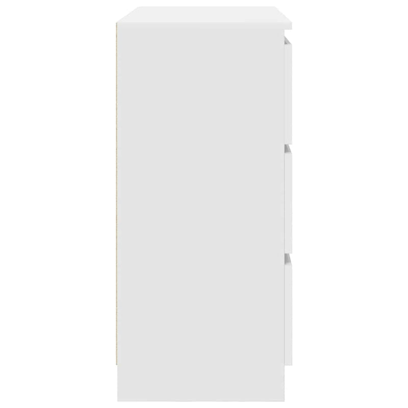 vidaXL fehér szerelt fa tálalószekrény 80x35x76 cm