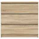 vidaXL sonoma tölgy színű szerelt fa tálalószekrény 80x35x76 cm