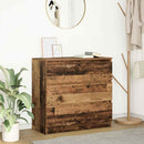 vidaXL antik fa szerelt fa tálalószekrény 80x35x76 cm