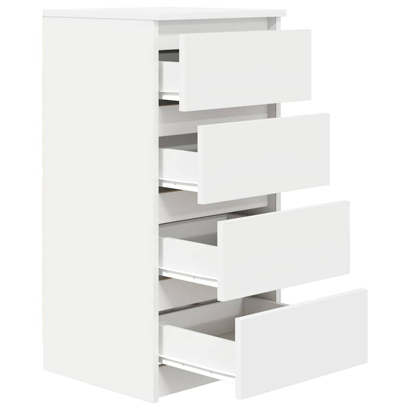 vidaXL fehér szerelt fa tálalószekrény 37,5x35x76 cm