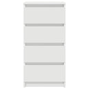 vidaXL fehér szerelt fa tálalószekrény 37,5x35x76 cm