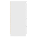 vidaXL fehér szerelt fa tálalószekrény 37,5x35x76 cm