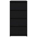 vidaXL fekete tölgy szerelt fa tálalószekrény 37,5x35x76 cm