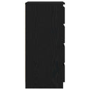 vidaXL fekete tölgy szerelt fa tálalószekrény 37,5x35x76 cm