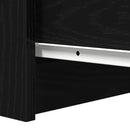 vidaXL fekete tölgy szerelt fa tálalószekrény 37,5x35x76 cm