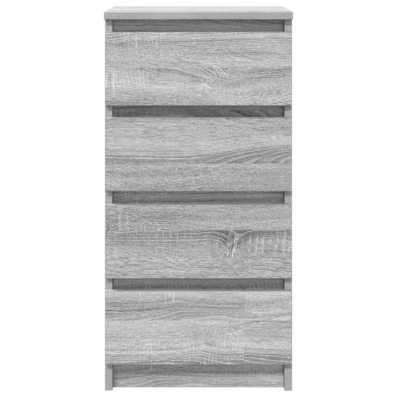 vidaXL szürke sonoma színű szerelt fa tálalószekrény 37,5x35x76 cm