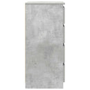 vidaXL betonszürke szerelt fa tálalószekrény fiókos 37,5x35x99 cm
