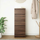 vidaXL barna tölgy szerelt fa tálalószekrény fiókos 37,5x35x99 cm