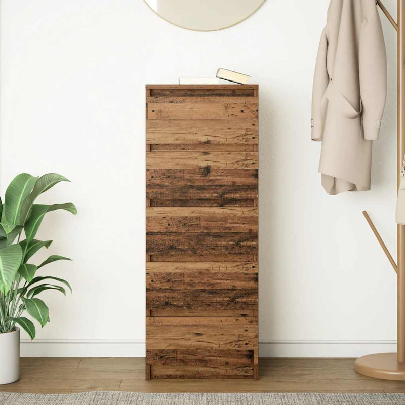 vidaXL antik fa szerelt fa tálalószekrény fiókos 37,5x35x99 cm