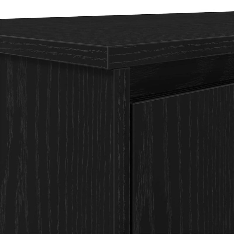 vidaXL fekete tölgy forgácslap íróasztal 120x42x76 cm