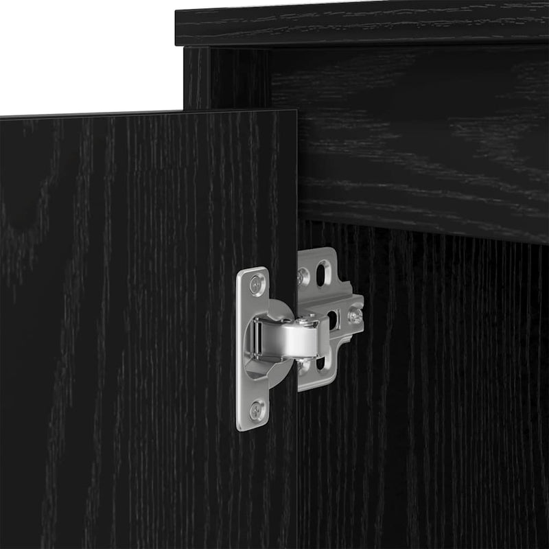 vidaXL fekete tölgy forgácslap íróasztal 120x42x76 cm