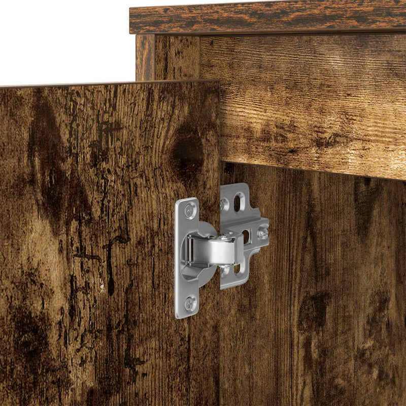 vidaXL füstös tölgy színű szerelt fa íróasztal 120x42x76 cm