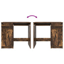 vidaXL füstös tölgy színű szerelt fa íróasztal 86x49x76 cm