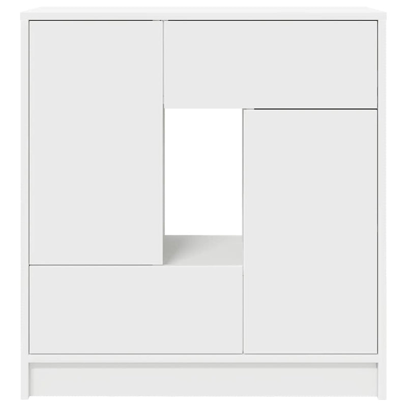 vidaXL fehér komód fiókokkal és ajtókkal 70,5x34x74,5 cm