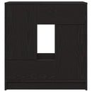 vidaXL fekete tölgy komód fiókokkal és ajtókkal 70,5x34x74,5 cm