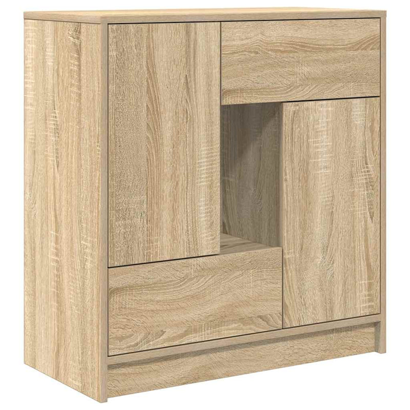 vidaXL sonoma tölgy komód fiókokkal és ajtókkal 70,5x34x74,5 cm