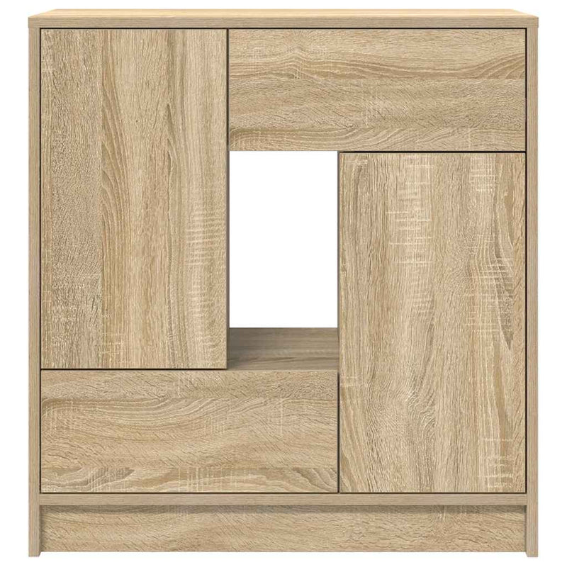 vidaXL sonoma tölgy komód fiókokkal és ajtókkal 70,5x34x74,5 cm