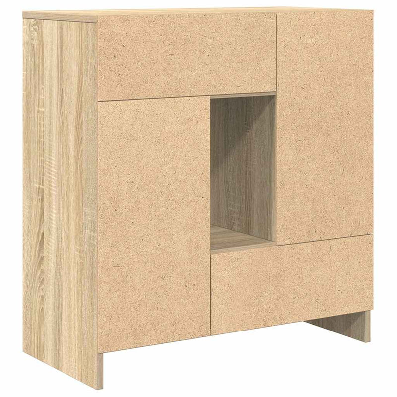 vidaXL sonoma tölgy komód fiókokkal és ajtókkal 70,5x34x74,5 cm