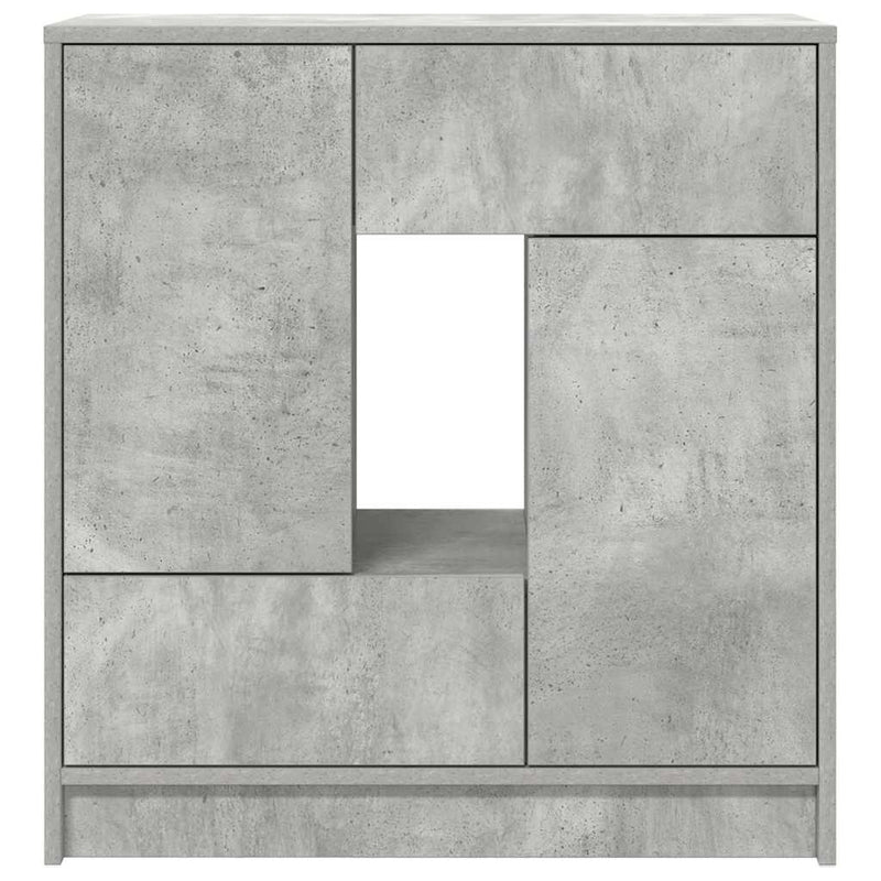 vidaXL betonszürke komód fiókokkal és ajtókkal 70,5x34x74,5 cm