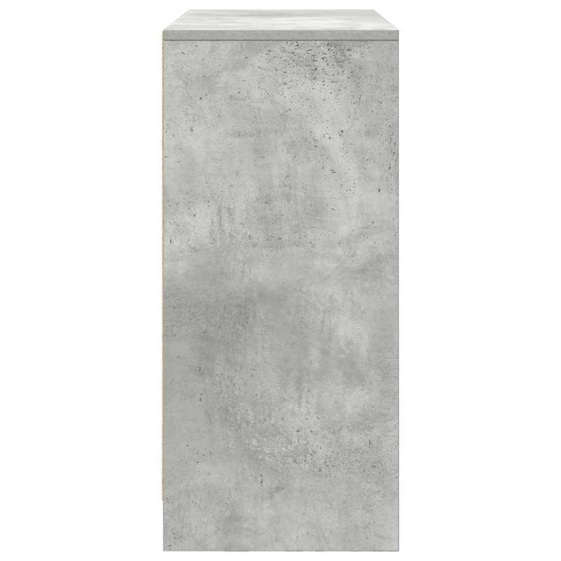 vidaXL betonszürke komód fiókokkal és ajtókkal 70,5x34x74,5 cm