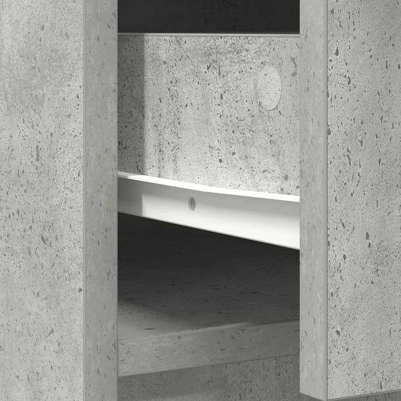 vidaXL betonszürke komód fiókokkal és ajtókkal 70,5x34x74,5 cm